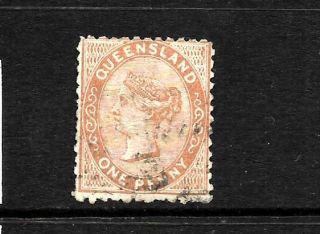 Queensland 1879 1d Qv Fu Sg 135a