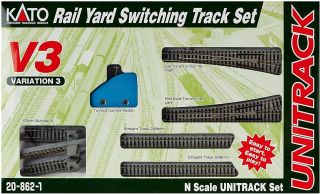 Kato 208621 Unitrack V3 Set Rail Yard Switching Track Starter Set N