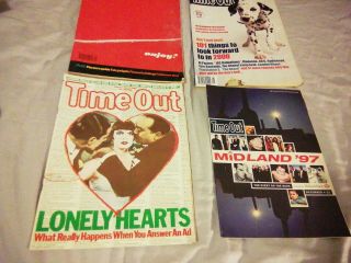 Time Out 3 Vintage Magazines 1984,  1997,  2000 London Madonna Jim Broadbent Ali G
