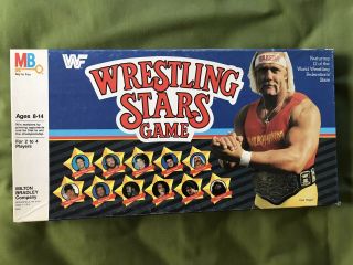 Vnice Vintage 1985 Wwf Wrestling Stars Game Milton Bradley 80s Hulk Hogan Rowdy