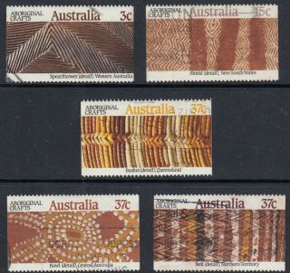 Australia 1987 Aboriginal Crafts Set Sg 1093 - 1097 Good
