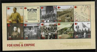 1 X Set Of 10 2014 Zealand  Muh Minsht Stamps (for King And Empire)