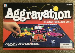 Vintage 1999 Milton Bradley Aggravation Board Game Complete And