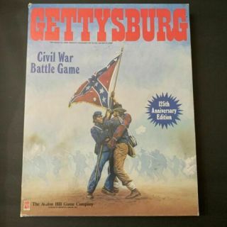Gettysburg Civil War Battle Game 125th Anniversary Edition Complete Ah