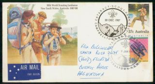 Mayfairstamps Australia 1987 16th World Scouting Jamboree South Wales Boy Sc