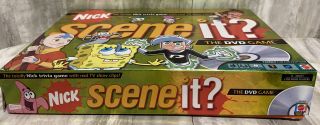 NICK Scene it ? DVD Game 100 COMPLETE Nickelodeon Mattel 2006 2