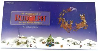 Rudolph The Red Nosed Reindeer Board Game Montgomery Ward Exclusive 1995 Vintage