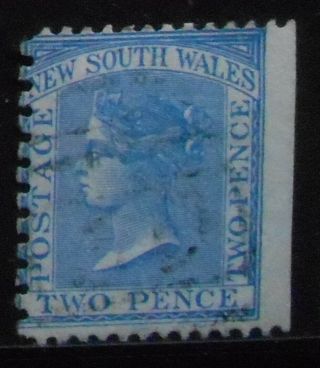 Australia - South Wales - 2d Pale Blue 1871 P13x10 W36 - Sg210b