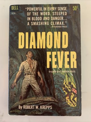 Diamond Fever By Robert W.  Krepps Dell Pb 1961 Thriller
