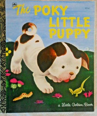 " The Poky Little Puppy " Vintage Little Golden Book 1970 Hc Color Illus