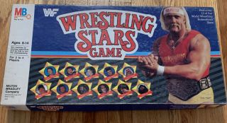 Vintage 1985 Wwf Wrestling Stars Game Milton Bradley 80s Hulk Hogan Rowdy