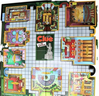 The Simpsons Clue Game Board Only 2nd Edition 2002 Parker Brothers