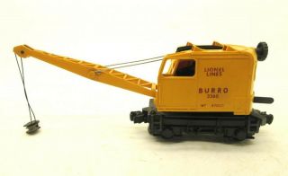 Lionel Postwar 3360 O Gauge Burro Crane Car