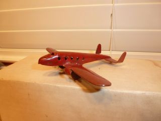 Marx 4 - Inch Pressed Steel Red Airplane For Marx Airports & O - Gauge Train Loads