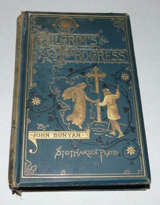 1889 Book The Pilgrims Progress By John Bunyan With 12 Illustrations By Stothard