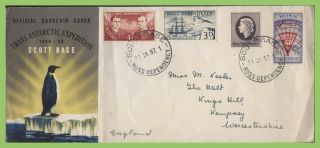 Ross Dependency 1957 Trans - Antarctic Expedition Set On First Day Cover