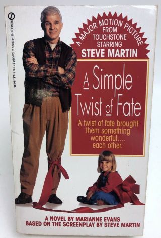 A Simple Twist Of Fate Steve Martin Signet Movie Tie In 1st Print Marianne Evans