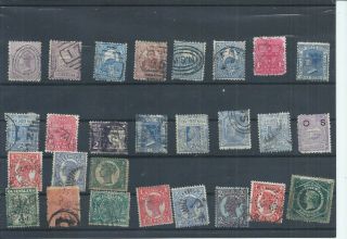 Australian States Stamps.  South Wales & Queensland Lot.  (m656)