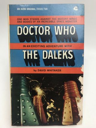 Doctor Who With The Daleks David Whitaker Avon G1322 Science Fiction 1st Print