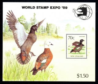 1985 - 1989 Zealand Sc 832a - World Stamp Expo 