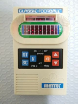 Mattel Classic Football Handheld Portable Game Batteries Not Made 2000
