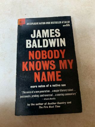 1970 Nobody Knows My Name By James Baldwin Pb