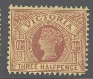 Victoria 1899 1½d Red On Yellow Victoria Sc 182 Nh