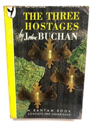 The Three Hostages John Buchan Bantam Adventure 1st Printing