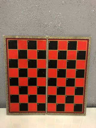 Vintage Gold Medal Chess Checkers Michigan Rummy Game Board Only