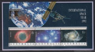 Australia Sg Ms1346 Scott 1260b Mnh 1992 Intl Space Year S/s Columbian Expo