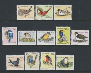 Australia - 1978,  1c - 55c Complete Set Of Birds,  1st Series - Mnh - Sg 669/80