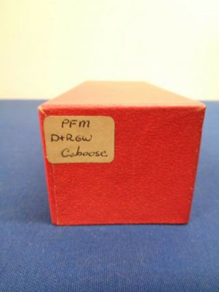 VINTAGE PFM D & RGW BRASS HOn3 CABOOSE - MADE IN JAPAN - OLD STOCK 2