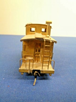 VINTAGE PFM D & RGW BRASS HOn3 CABOOSE - MADE IN JAPAN - OLD STOCK 3