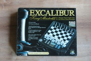 Excalibur Electronic Chess & Checker Game King Master Iii 911e - 3