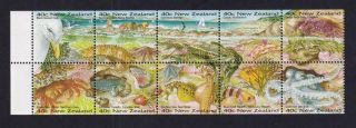 Zealand 1996 Sc 1344a Seashore Animals,  Mnh Booklet Pane Of 10