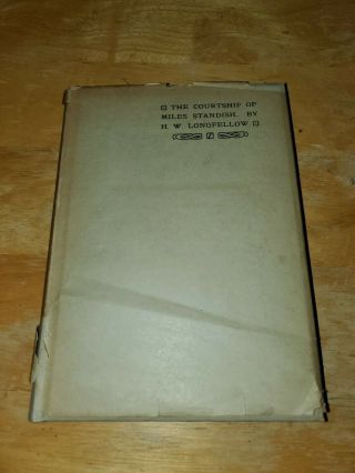 The Courtship Of Miles Standish By Henry Wadsworth Longfellow With Dust Jacket