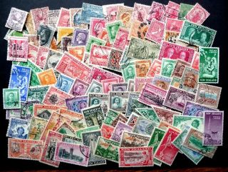 Zealand Mixture (all Different) Of Over 100 Stamps Pre Qeii