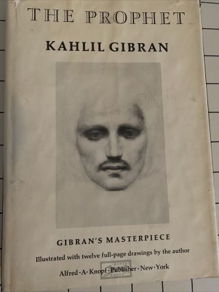 Vintage The Prophet By Kahlil Gibran Pocket Hardcover 1951