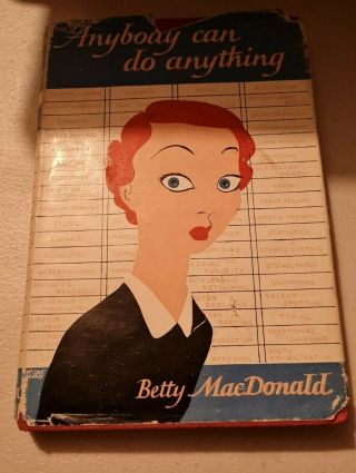 The Book Club Anybody Can Do Anything Hard Back Book Betty Macdonald