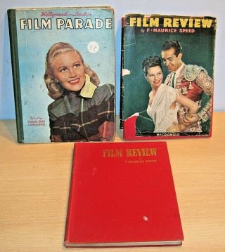 Vintage Film Books X3 - Film Review 1945 / 1947 & Film Parade