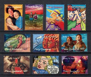Zealand 1998 Stay In Touch Complete Set Of 10 Postal
