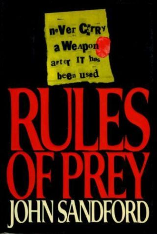 Prey Ser.  : Rules Of Prey By John Sandford (1989,  Hardcover)