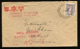 Australia 1947 Vic - Broadmeadows Military Camp - Ymca / Concession Rate Cover