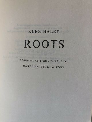 Roots by Alex Haley - Stated First Edition - 1976 3