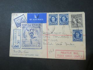 1949 Australia - British West Indes First Day Air Mail Cover