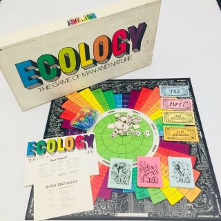 Ecology The Game Of Man And Nature Vintage Board Game 1970 U.  S.  Made
