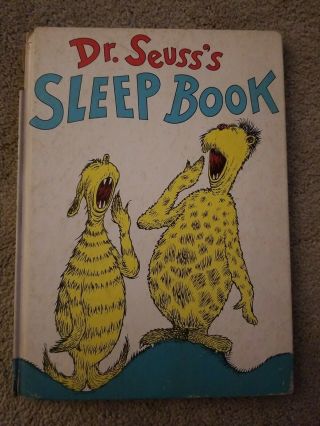 Vintage 1962 Dr Seuss Sleep Book Hc 1st Edition Random House