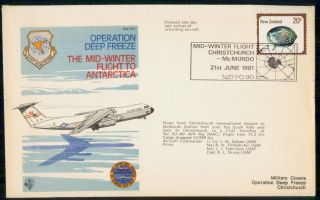 Mayfairstamps Zealand 1977 Operation Deep Freeze Mid - Winter Flight Antarctic