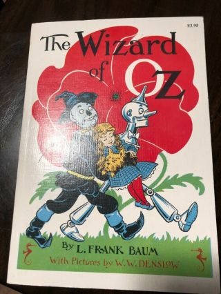 Vtg The Wizard Of Oz Baum Denslow Illustrated Copyright 1956 Reilly & Lee Co.