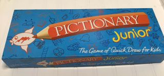 Pictionary Junior Board Game By Hasbro Complete But No Pencils Ages 7 - 12